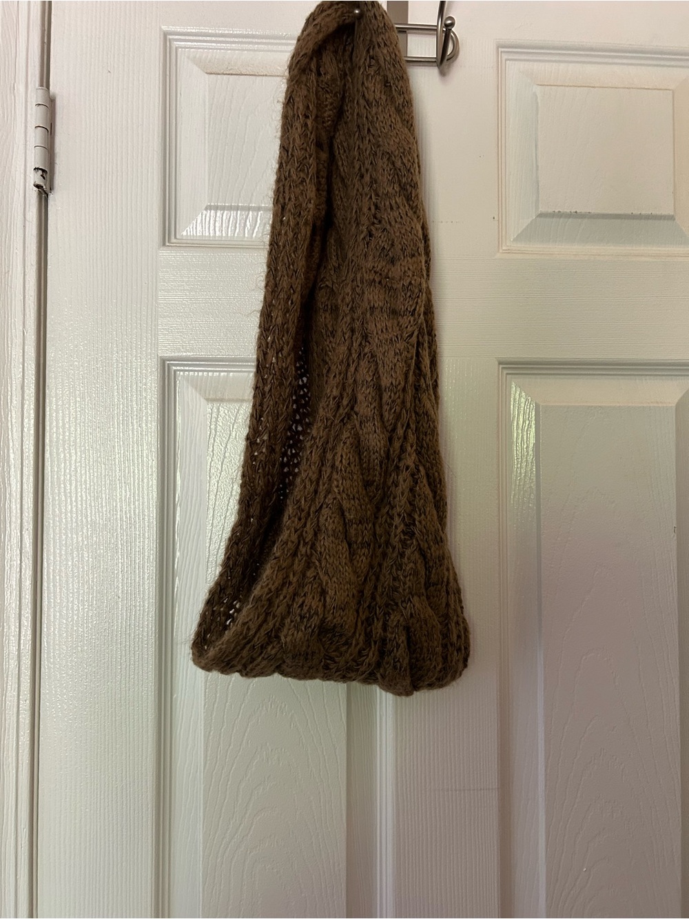 Altar'd State Olive Brown Cable Knit Infinity Scarf